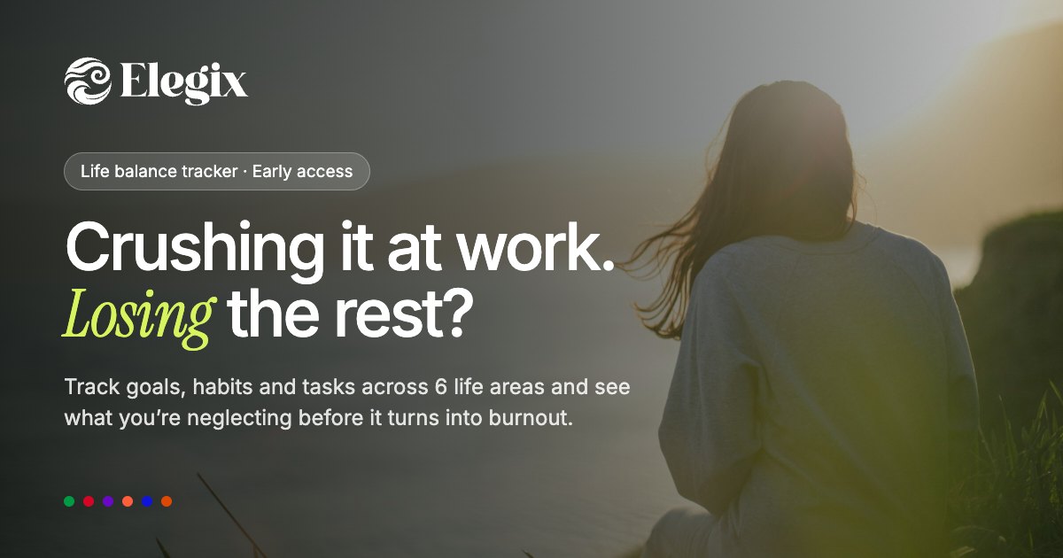 I'm building a life balance app after my calendar looked great and my life didn't. AMA